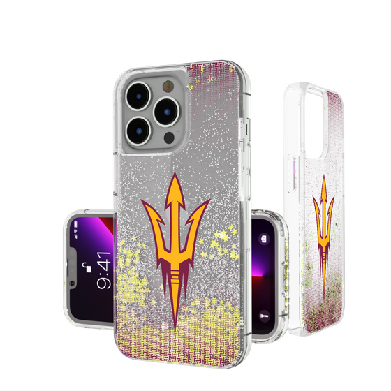 Arizona State Sun Devils Linen Glitter Phone Case-0
