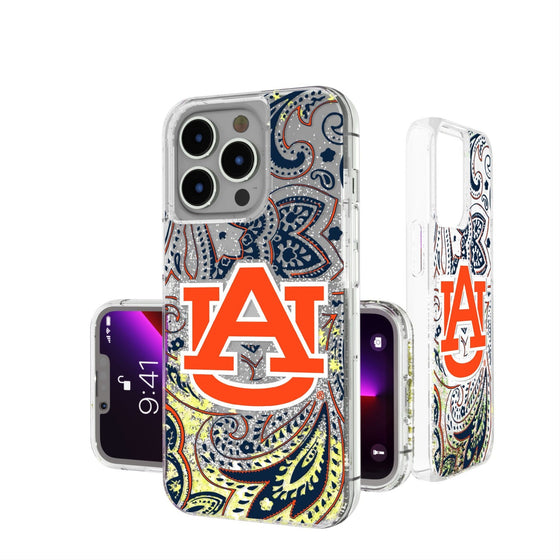 Auburn Tigers Paisley Glitter Case-0
