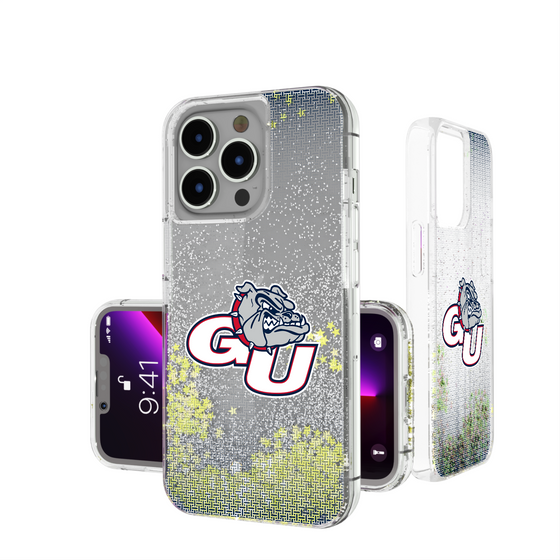 Gonzaga Bulldogs Linen Glitter Phone Case-0