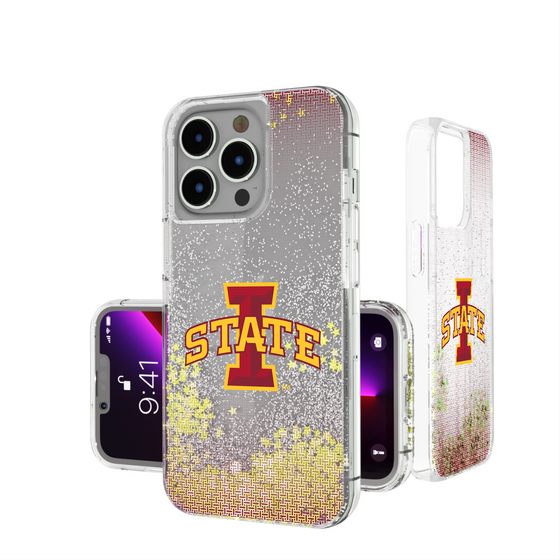 Iowa State Cyclones Linen Glitter Phone Case-0