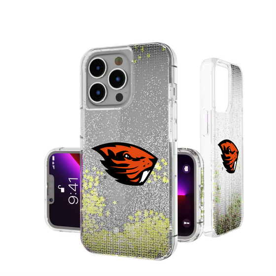 Oregon State Beavers Linen Glitter Phone Case-0
