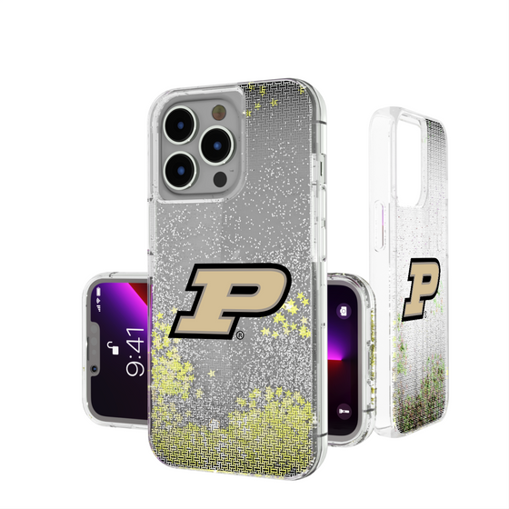 Purdue Boilermakers Linen Glitter Phone Case-0