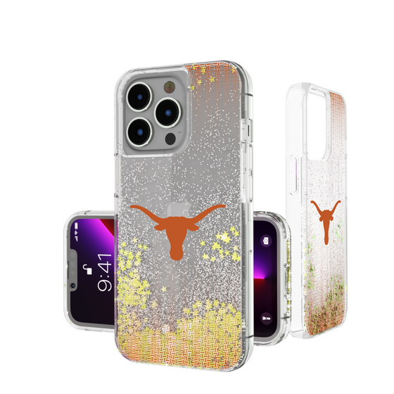Texas Longhorns Linen Glitter Phone Case-0