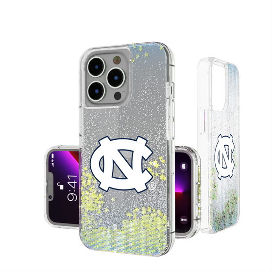 North Carolina Tar Heels Linen Glitter Phone Case-0