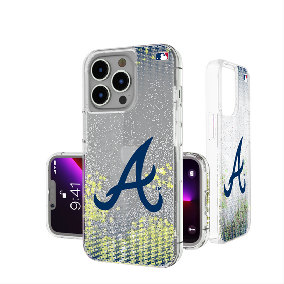 Atlanta Braves Linen Glitter Phone Case-0