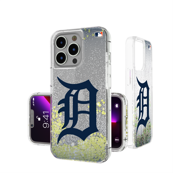 Detroit Tigers Linen Glitter Phone Case-0
