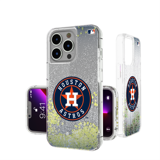 Houston Astros Linen Glitter Phone Case-0