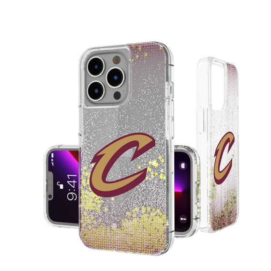 Cleveland Cavaliers Linen Glitter Phone Case-0