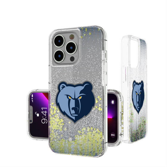 Memphis Grizzlies Linen Glitter Phone Case-0