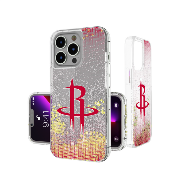 Houston Rockets Linen Glitter Phone Case-0
