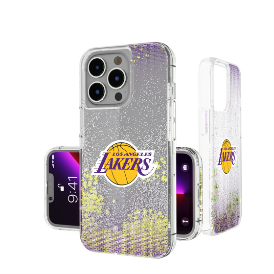 Los Angeles Lakers Linen Glitter Phone Case-0