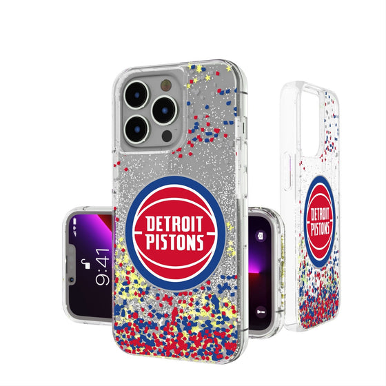 Detroit Pistons Confetti Glitter Case-0