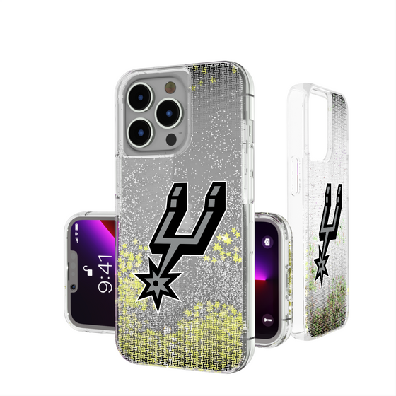 San Antonio Spurs Linen Glitter Phone Case-0