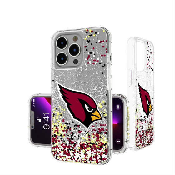 Arizona Cardinals Confetti Glitter Case - 757 Sports Collectibles