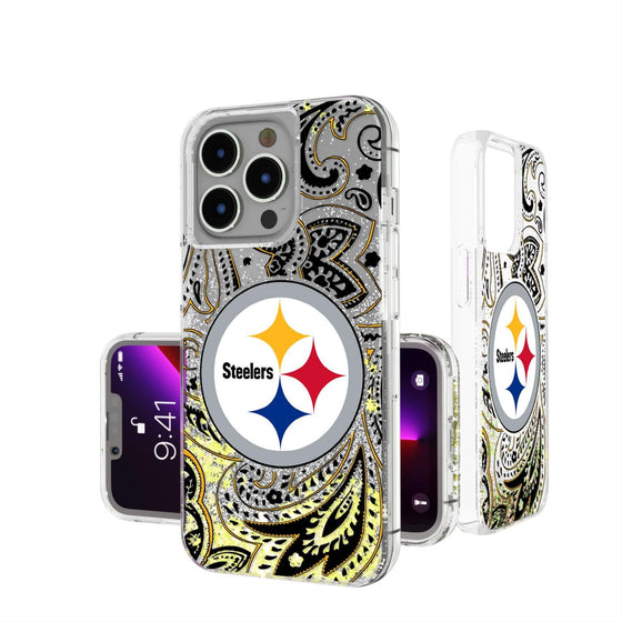 Pittsburgh Steelers Paisley Glitter Case-0