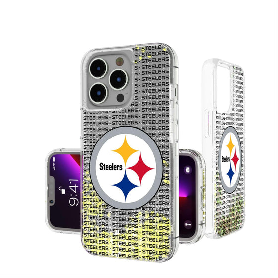 Pittsburgh Steelers Blackletter Glitter Case-0
