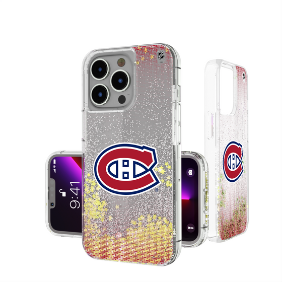 Montreal Canadiens Linen Glitter Phone Case-0