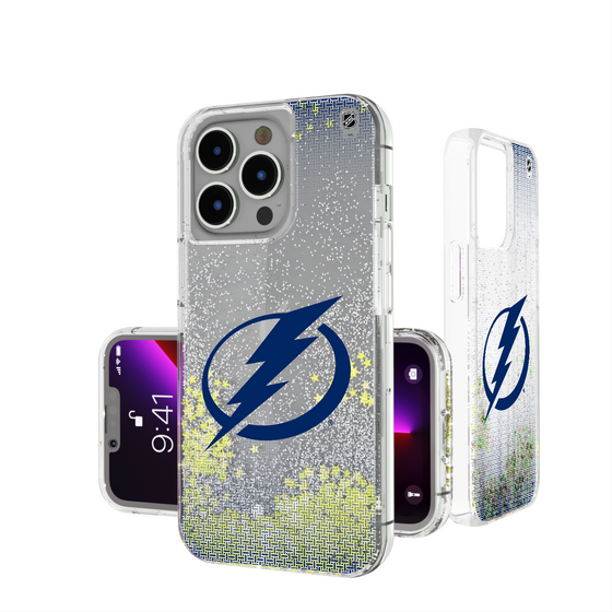 Tampa Bay Lightning Linen Glitter Phone Case-0