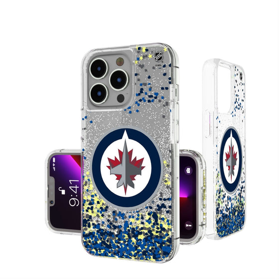 Winnipeg Jets Confetti Glitter Case-0