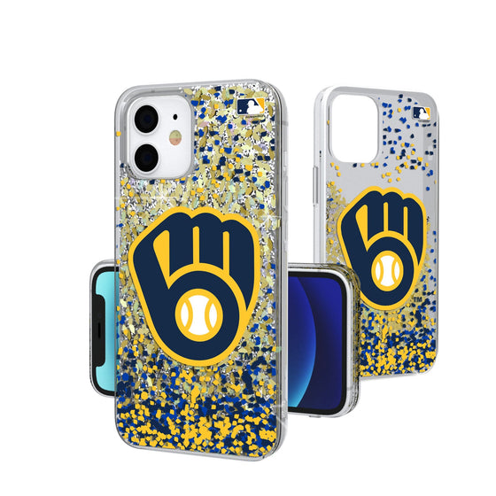 Milwaukee Brewers Confetti Gold Glitter Case - 757 Sports Collectibles