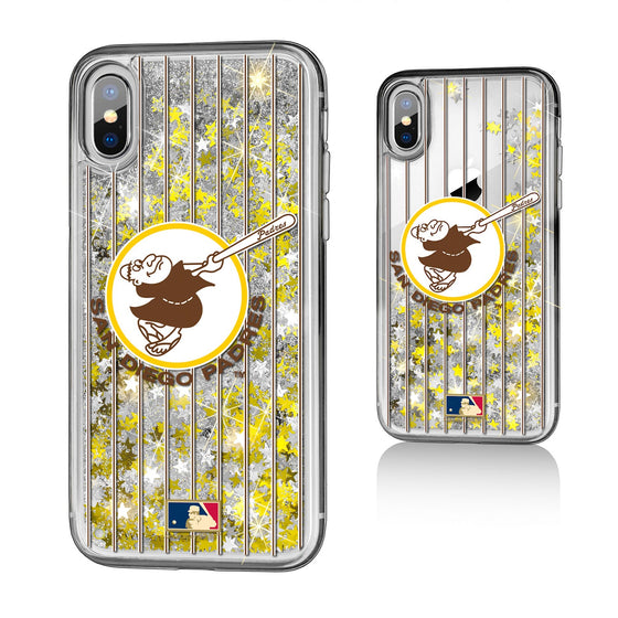 San Diego Padres 1969-1984 - Cooperstown Collection Pinstripe Gold Glitter Case - 757 Sports Collectibles