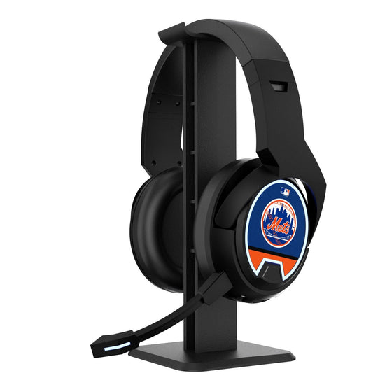 New York Mets Stripe Gaming Headphones - 757 Sports Collectibles