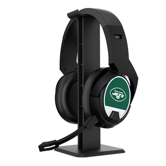 New York Jets Stripe Gaming Headphones - 757 Sports Collectibles