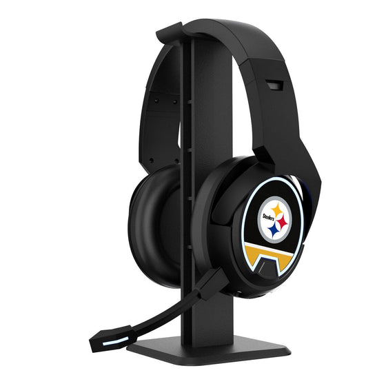 Pittsburgh Steelers Stripe Gaming Headphones - 757 Sports Collectibles