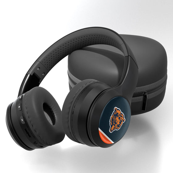 Chicago Bears 1946 Historic Collection Stripe Wireless Over-Ear Bluetooth Headphones - 757 Sports Collectibles