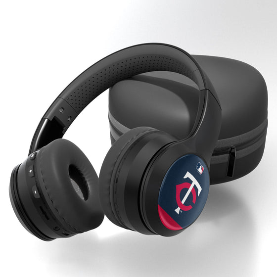 Minnesota Twins Stripe Wireless Over-Ear Bluetooth Headphones - 757 Sports Collectibles