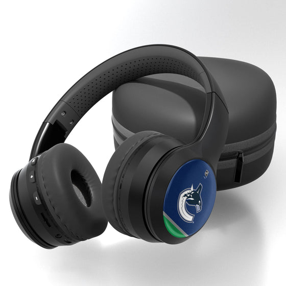 Vancouver Canucks Stripe Wireless Over-Ear Bluetooth Headphones-0