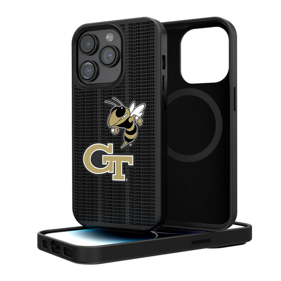 Georgia Tech Yellow Jackets Blackletter Magnetic Case-0