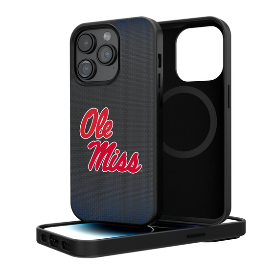 Mississippi Ole Miss Rebels Linen Magnetic Phone Case-0