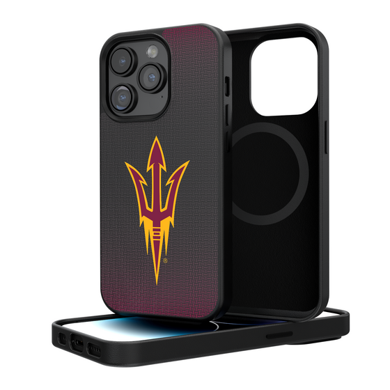 Arizona State Sun Devils Linen Magnetic Phone Case-0