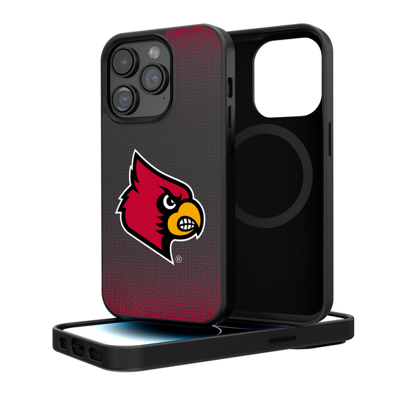 Louisville Cardinals Linen Magnetic Phone Case-0