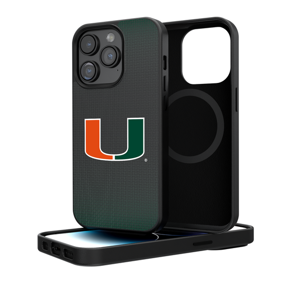 Miami Hurricanes Linen Magnetic Phone Case-0