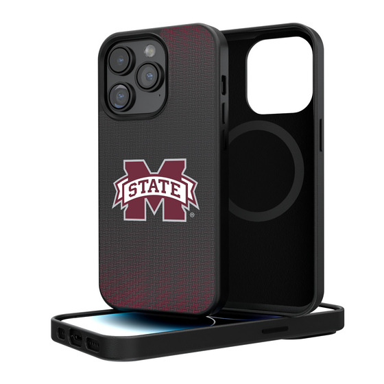 Mississippi State Bulldogs Linen Magnetic Phone Case-0