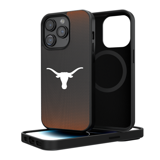 Texas Longhorns Linen Magnetic Phone Case-0
