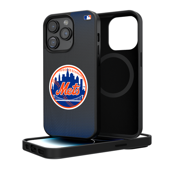 New York Mets Linen Magnetic Phone Case-0
