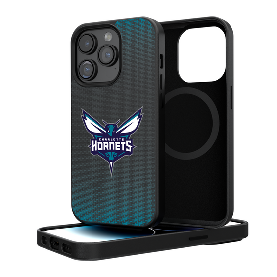 Charlotte Hornets Linen Magnetic Phone Case-0