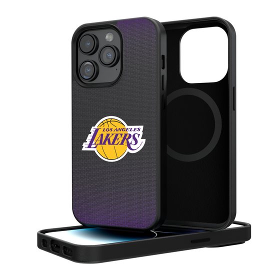 Los Angeles Lakers Linen Magnetic Phone Case-0