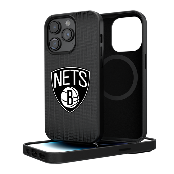 Brooklyn Nets Linen Magnetic Phone Case-0