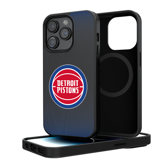 Detroit Pistons Linen Magnetic Phone Case-0