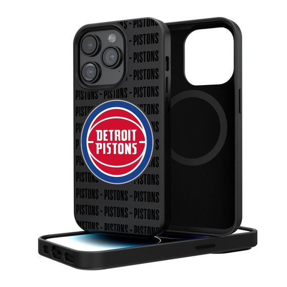 Detroit Pistons Blackletter Magnetic Case-0