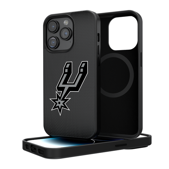 San Antonio Spurs Linen Magnetic Phone Case-0