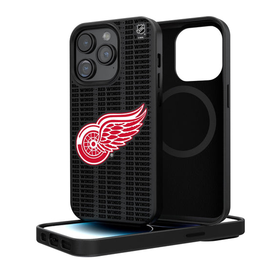 Detroit Red Wings Blackletter Magnetic Case-0