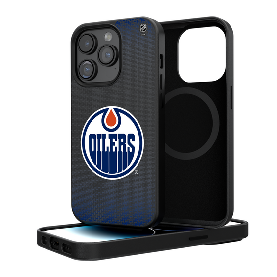 Edmonton Oilers Linen Magnetic Phone Case-0