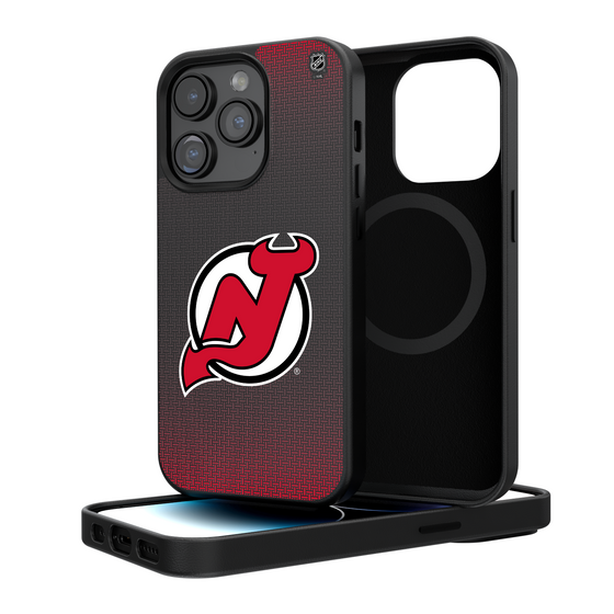New Jersey Devils Linen Magnetic Phone Case-0