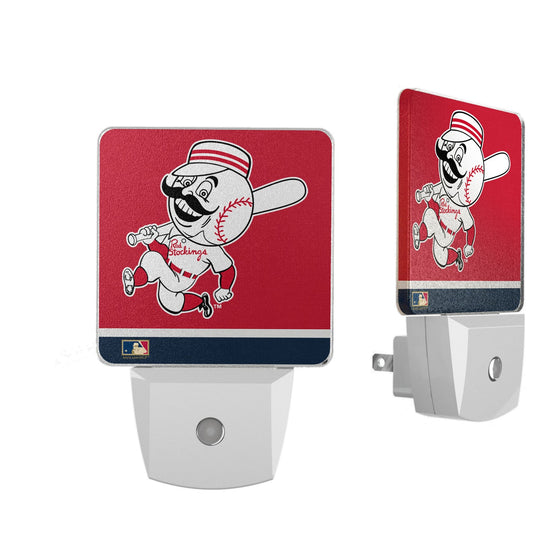 Cincinnati Reds 1953-1967 - Cooperstown Collection Stripe Night Light 2-Pack - 757 Sports Collectibles