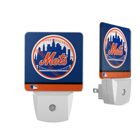 New York Mets Stripe Night Light 2-Pack - 757 Sports Collectibles